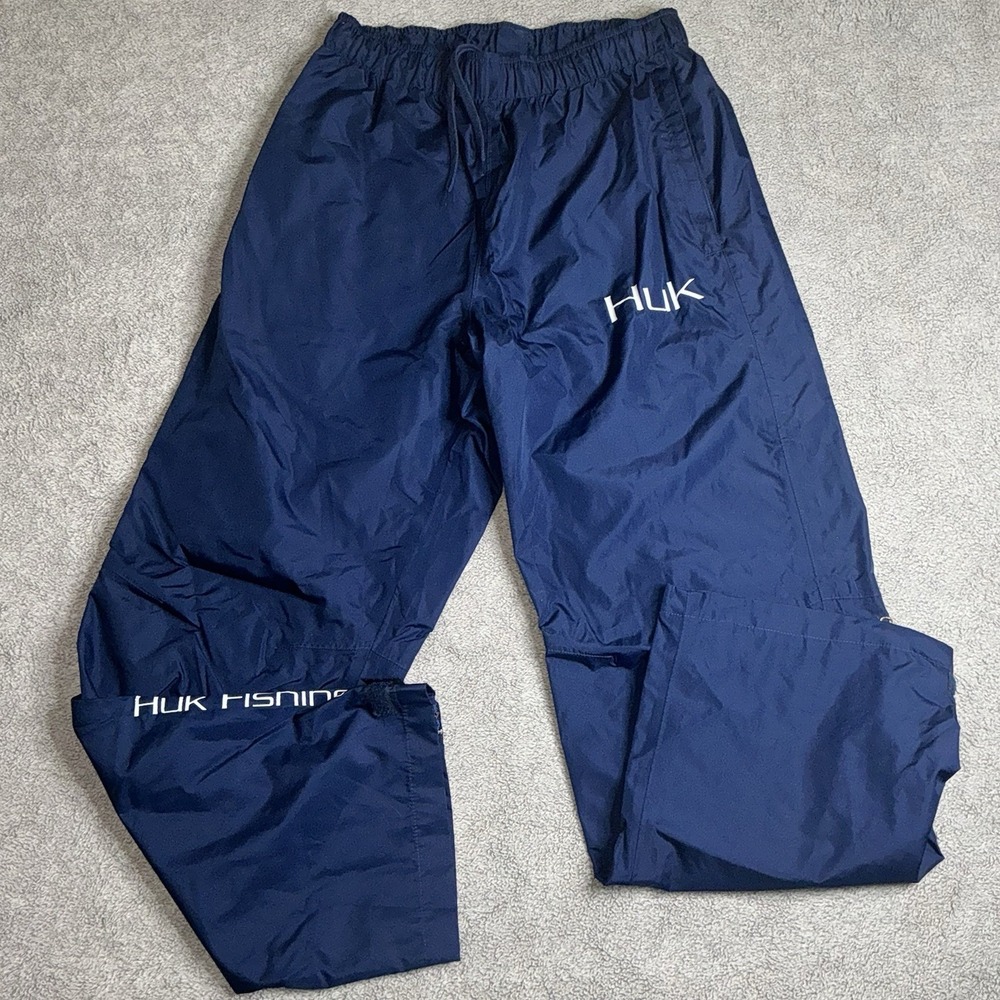 HUK Fishing Rain‎ Pants Mens 28 x 29 Blue Performance Outdoor Packable
